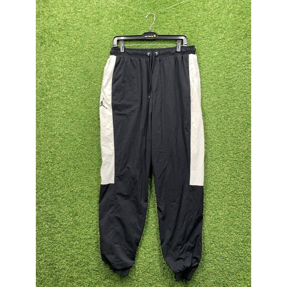 Jordan Sweatpants Mens Medium Fleece Joggers Pockets Comfort Air Y2K Ankle Zip